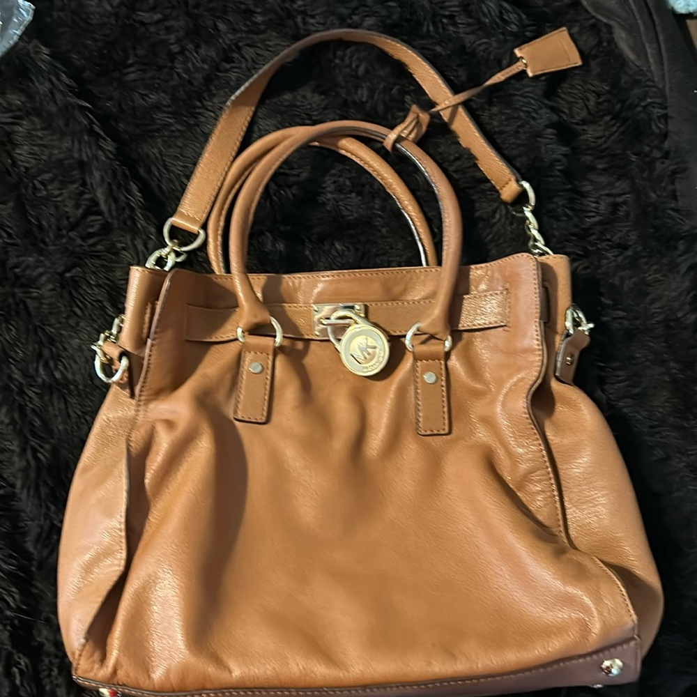 Michael kors hamilton bag cognac brown